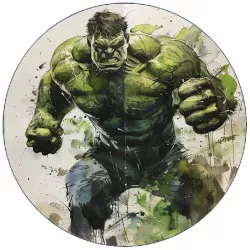 Zel, ehető papír futó Hulk 19,5 cm
