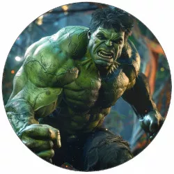 Zelatinový papír Hulk akcióban 19,5 cm