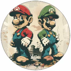 Süti ehető papír Super Mario 19,5 cm