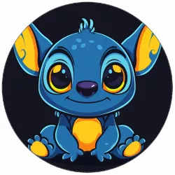 Szemes papír Stitch a sötétben 19,5 cm