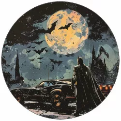 Fogyasztható papír Batman éjszaka 19,5 cm