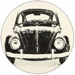 Kajakpapír Volkswagen Beetle fekete 19,5 cm