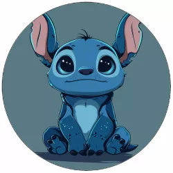 Kajálható papír Stitch szürke háttérrel 19,5 cm