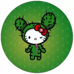 Élő papír Hello Kitty kaktusz ruhában 19,5 cm