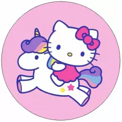Ételpapír Hello Kitty egyszarvúra 19,5 cm