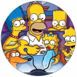 Élelmiszerpapír Simpsonék a kanapén 19,5 cm