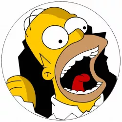 S mərlegt papír Homer Simpson 19,5 cm