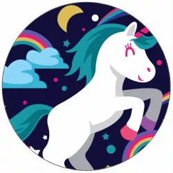 Kajálható unikornis papír az űrben 19,5 cm