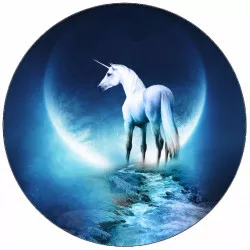 Egyszeri unikornis evőpapírja és a hold 19,5 cm