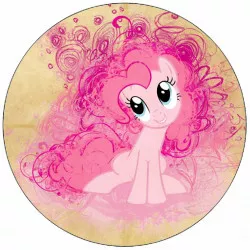 Kajálható papír My little pony rózsaszín herce ponik 19,5 cm