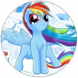 Élelmezési papír My little pony Rainbow Dash 19,5 cm