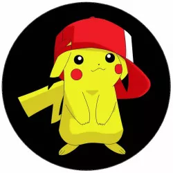 Kajálható Pikachu süthető papír baseball-sapkában 19,5 cm