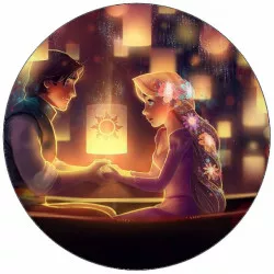 Fogyasztható papír A szálkára Locika és Evžen a csónakon 19,5 cm