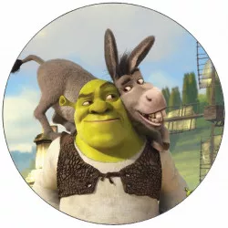 Élelmezési papír Shrek és aníld 19,5 cm