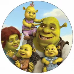 Élelmes papír Shrek és a család 19,5 cm