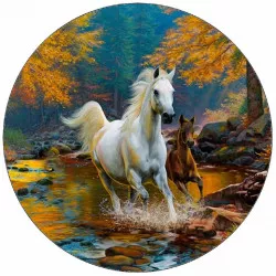 Ehető lópapír őszi természetben 19,5 cm