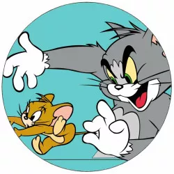 Kajálható papír Tom és Jerry piszkált 19,5 cm