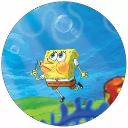 Fogyasztható Spongebob-papír és buborékkészítő 19,5 cm
