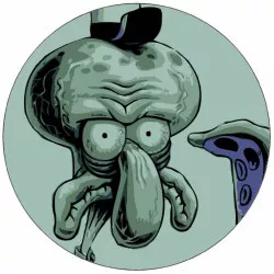 Ehető papír Spongebob tintahal 19,5 cm