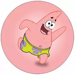 Kajálható papír Spongebob vidám Patrik 19,5 cm