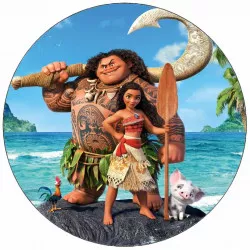 Fogyasztható papír Merés és Vaiána és Moana 19,5 cm