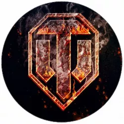 Elvileg ehető papír World of Tanks logóval 19,5 cm