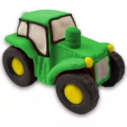 Zöld tractor cukor figura