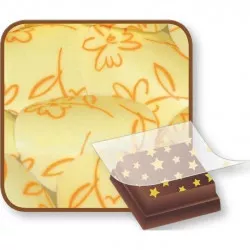 Bombasei transzferfólia Virágok 36,5 x 25 cm