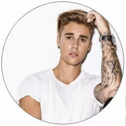 Jehető papír Justin Bieber 19,5 cm