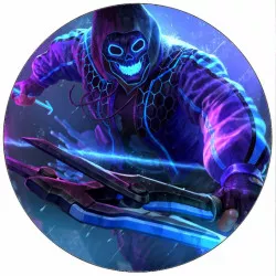 Ételpapír Fortnite neon csontváz 19,5 cm