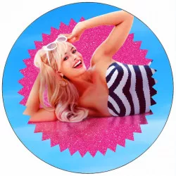 Ételpapír Barbie (Margot Robbie) 19,5 cm