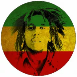 Élelmiszerpapír Bob Marley zászló 19,5 cm