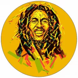 Fogyasztható papír Bob Marley animáció 19,5 cm