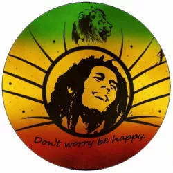 Fogyasztható papír Bob Marley Legyél boldog 19,5 cm