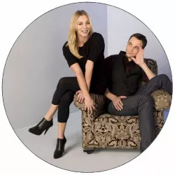 Ehető papír The Big Bang Theory - The Big Bang Theory Penny és Sheldon 19,5 cm