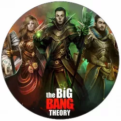 Ehető papír The Big Bang Theory - A Világegyetem nagy robajának elmélete animáció 19,5 cm