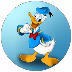 Süthető papír Donald kacsa 19,5 cm