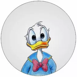 Egyszeri Donald Kacsa süthető papír sapka nélkül 19,5 cm