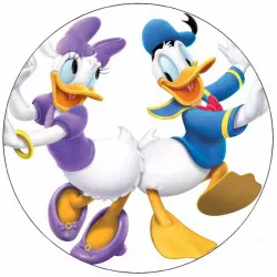 Élelmiszerpapír Donald kacsát és Daisyt 19,5 cm