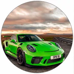 Ehető papír Porsche 911, 19,5 cm
