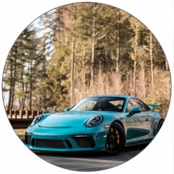 Kajálható papír Porsche 911 GT2 RS kék 19,5 cm