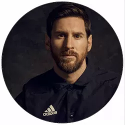 Lebomható papír Lionel Messi 19,5 cm