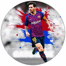 Élelmiszerpapír Lionel messi játék közben 19,5 cm