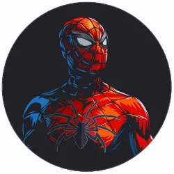 Fogyasztható Spiderman-silhouette fekete háttéren 19,5 cm