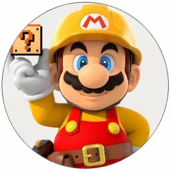 Ételpapír Super Mario kártyával 19,5 cm
