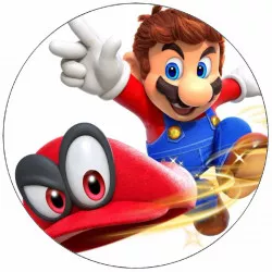 Látható papír Super Mario repülő sapka 19,5 cm