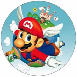 Fogyasztható papír Super Mario repülő 19,5 cm