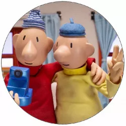 Dražší papír Pat and Mat selfie 19,5 cm
