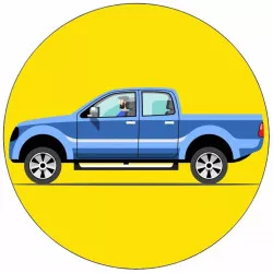 Elhető papír off-road autó 19,5 cm