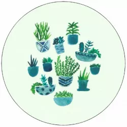 Süthető papírzöldség kaktuszok 19,5 cm